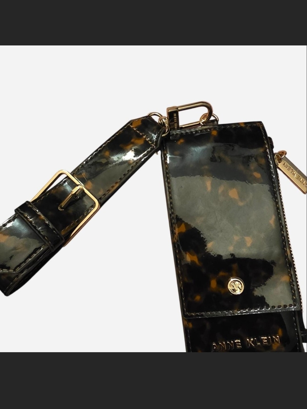 Anne Klein Tortoiseshell Card Holder Wristlet